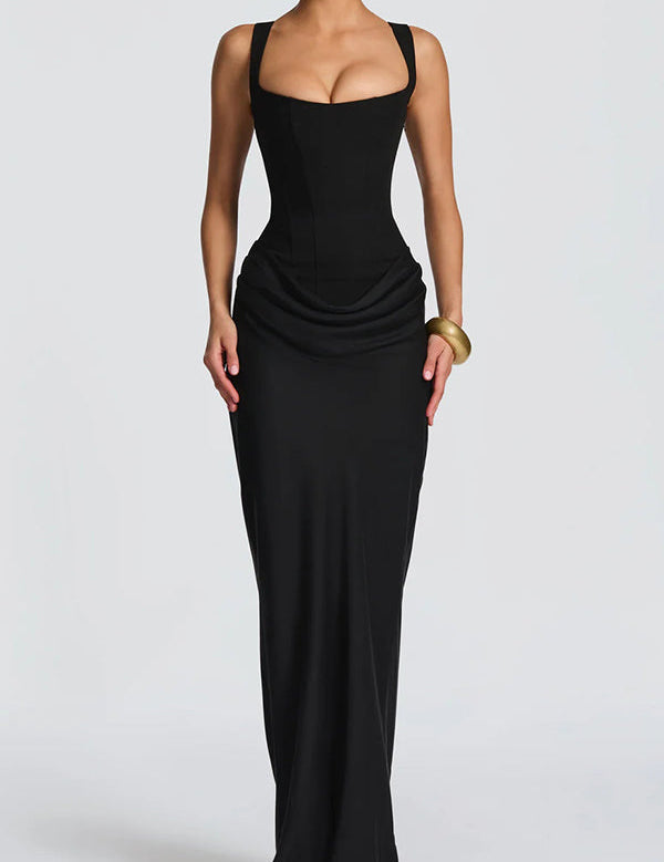 Éléonore | Vestido Maxi com Decote Quadrado