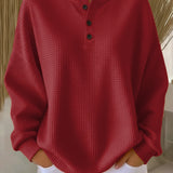 Milagros | Sweatshirt Henley Texturada