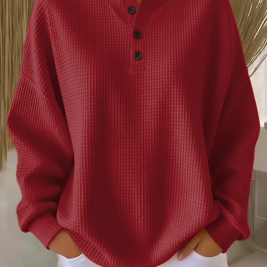 Milagros | Sweatshirt Henley Texturada