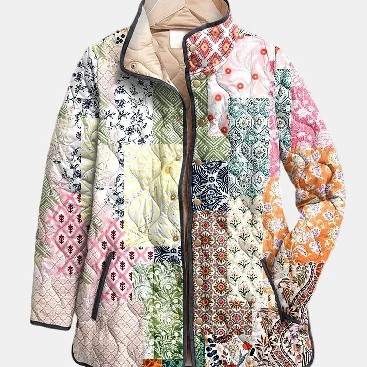 DELACROIX | Casaco Patchwork Boêmio Matelassado Florence