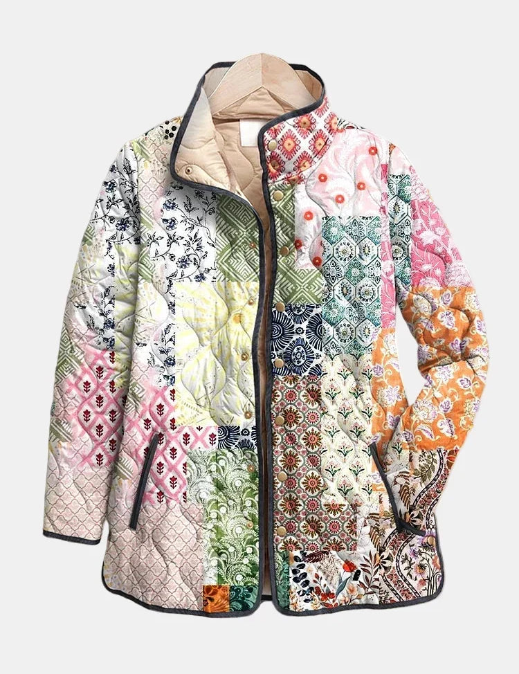 DELACROIX | Casaco Patchwork Boêmio Matelassado Florence