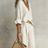 TARA · CONJUNTO RESORT DE LINO NATURAL