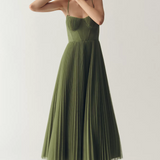 MOREAU LYON | VESTIDO MIDI COM CORSETE ESTRUTURADO PARA MULHERES
