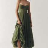 MOREAU LYON | VESTIDO MIDI COM CORSETE ESTRUTURADO PARA MULHERES