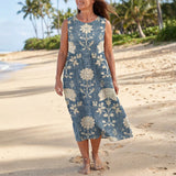 Vestido Casual com Estampa Floral