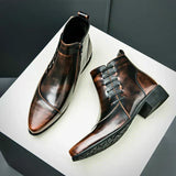 Lourenço - Stylowe Skórzane Botki