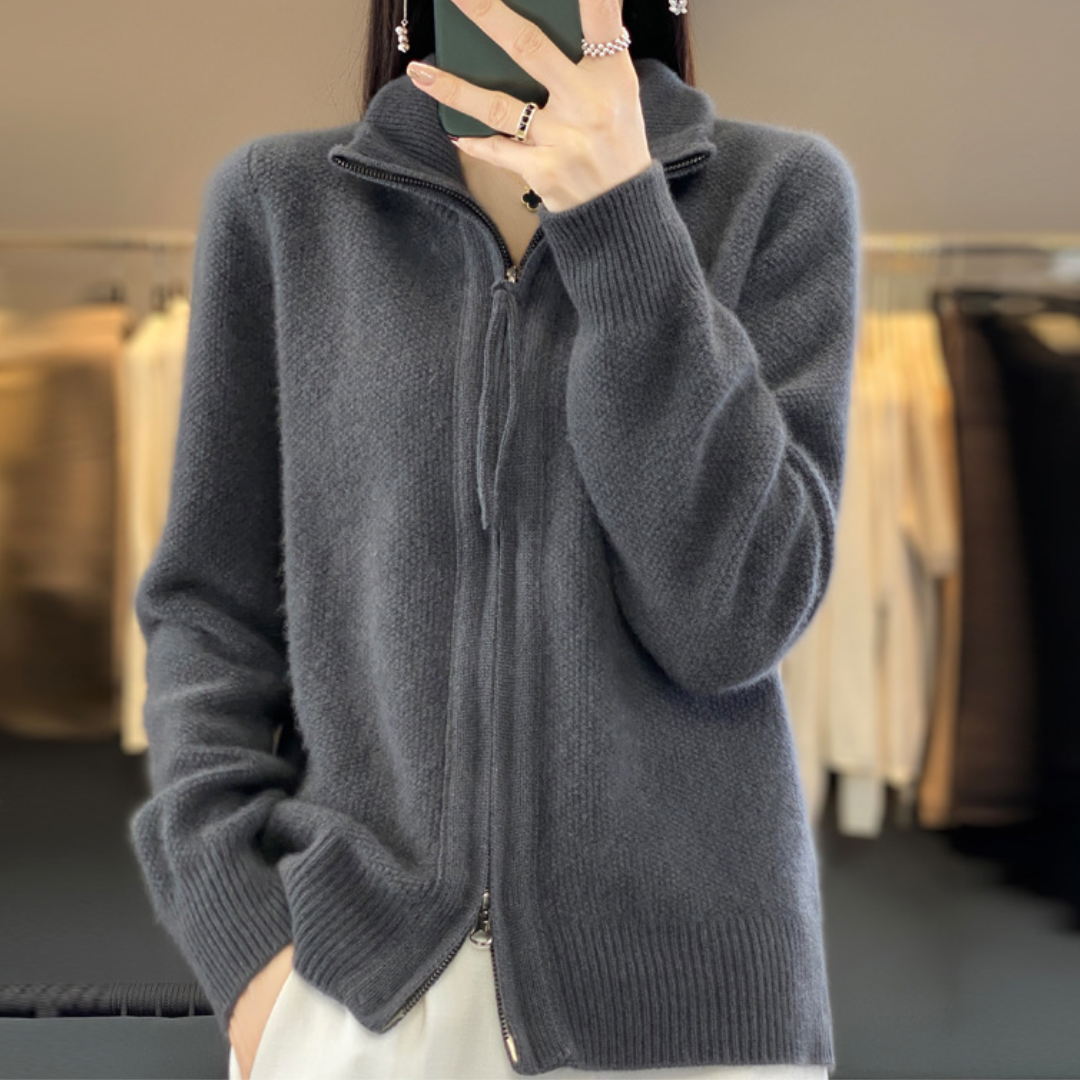 Luna | Cardigan Confortável com Zíper