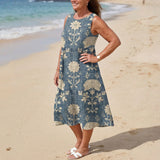 Vestido Casual com Estampa Floral