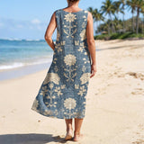 Vestido Casual com Estampa Floral