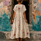 Vestido Casual com Estampa Floral
