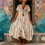 Vestido Casual com Estampa Floral