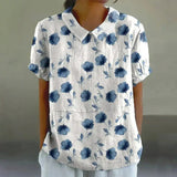"Blusa Vintage com Estampa Floral" can be rewritten as "Blusa Vintage com Design Floral".