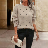 Suéter Tricot com Estampa de Poás Casual
