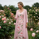 🌸👗Conjunto de duas peças florido elegante para mulher – o look perfeito para as férias de verão✨