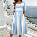 Robe Rayée Décontractée