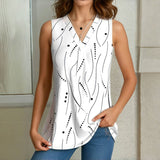 Blusa Casual com Estampa de Bolinhas