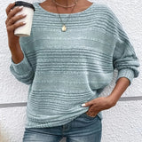 BEAUMONT NICE | PULÔVER COM MANGAS BATWING RIBBADAS PARA MULHERES