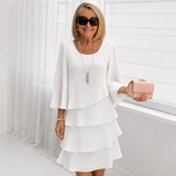 Catherine | Vestido Sofisticado com Babados
