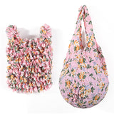 Bolsa Vintage com Estampa Floral