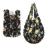Bolsa Vintage com Estampa Floral