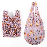 Bolsa Vintage com Estampa Floral