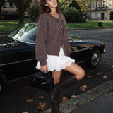 Botas Nyra com Detalhes em Tachas Marrons