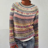 DELACROIX | Nicole Pastel Striped Knit Pullover