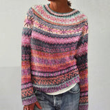 DELACROIX | Élina Pink Mélange Knit Sweater