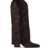 Bota de cowboy Arwen marrón oscuro
