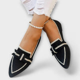Dalva - Sapatos Femininos Rasos com Detalhe de Nó