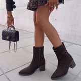 Botines Nela marrón oscuro