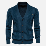 Francisco - Suave Argyle Knit Cardigan