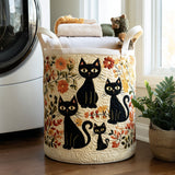 Almofada Decorativa com Gatos em Meio a Flores