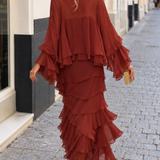Vestido Terracota Volaré