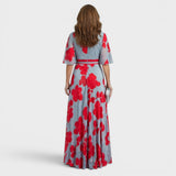 Daniela | Vestido maxi halter fluido elegante para Mulher