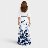 Daniela | Vestido maxi halter fluido elegante para Mulher