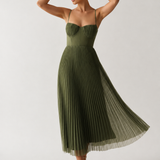 MOREAU LYON | VESTIDO MIDI COM CORSETE ESTRUTURADO PARA MULHERES