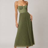 MOREAU LYON | VESTIDO MIDI COM CORSETE ESTRUTURADO PARA MULHERES