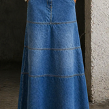 Maria - Saia de Jeans de Comprimento Médio