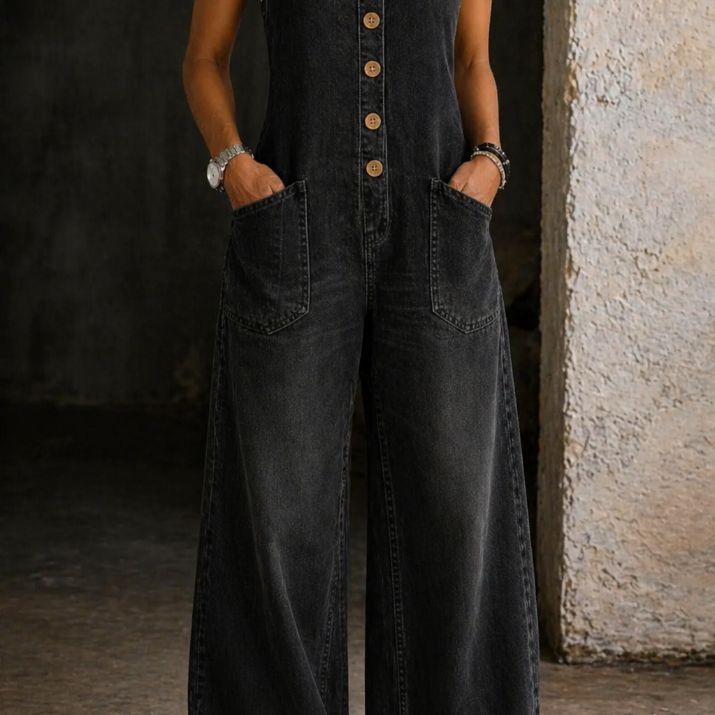 Elisabete - Jardineiras de Algodão Vintage Lavadas