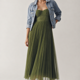 MOREAU LYON | VESTIDO MIDI COM CORSETE ESTRUTURADO PARA MULHERES