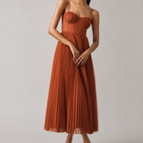 MOREAU LYON | VESTIDO MIDI COM CORSETE ESTRUTURADO PARA MULHERES