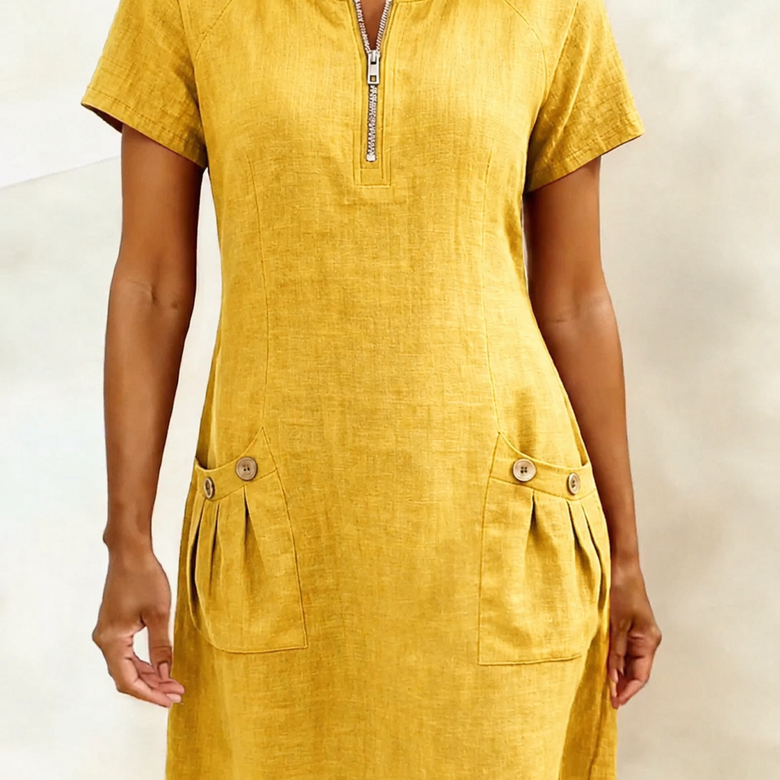 Vestido Lina — Elegância Natural para o Dia a Dia