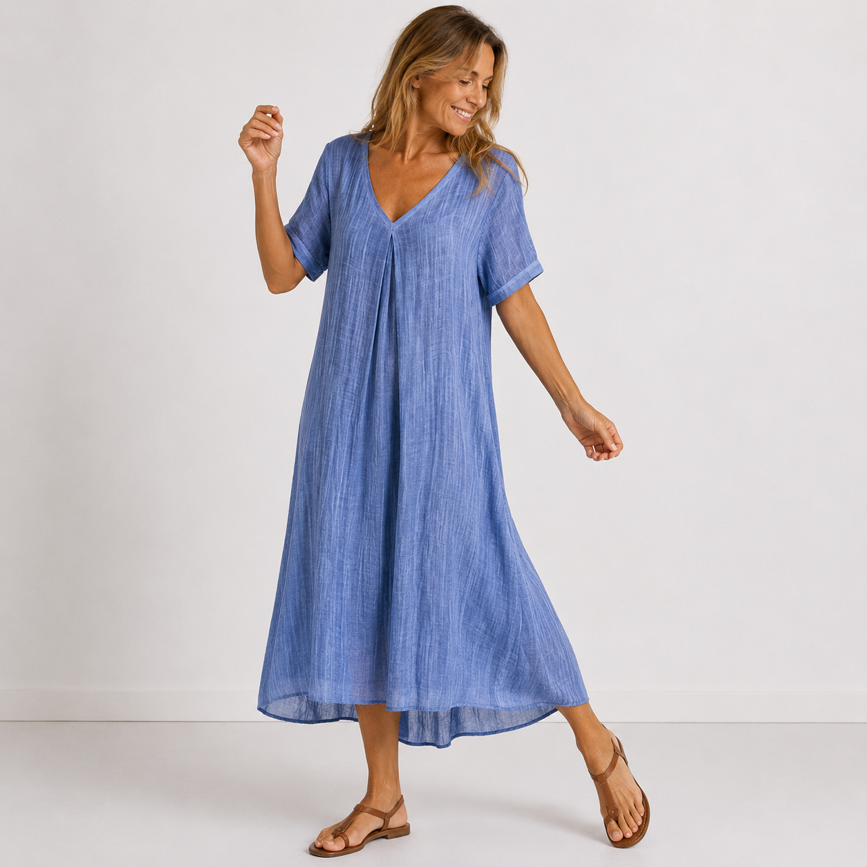 Violette - Vestido Longo Leve e Fluido