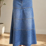 Maria - Saia de Jeans de Comprimento Médio