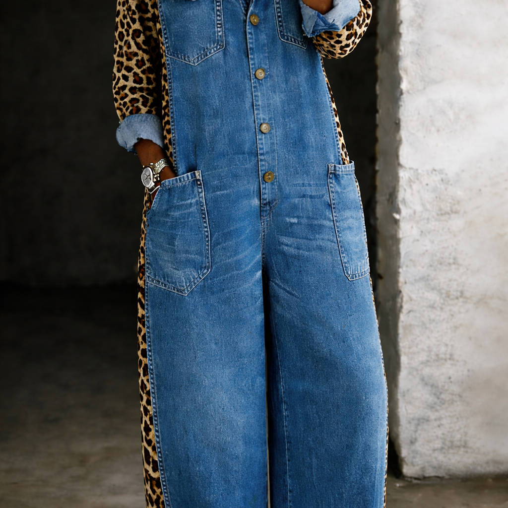 Ariana - Macacão de Denim One Piece