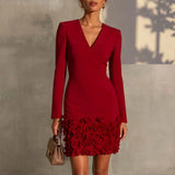 Vittoria | Vestido Elegante com Rosas em Relevo