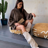 Lavinia Beige Cowboy Boots