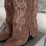 Botas vaqueras Lavinia marrón