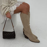 Botas Camperas Altas Selenay en Color Beige